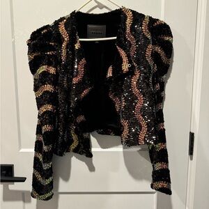 Cropped Sequin Jacket (NWOT)